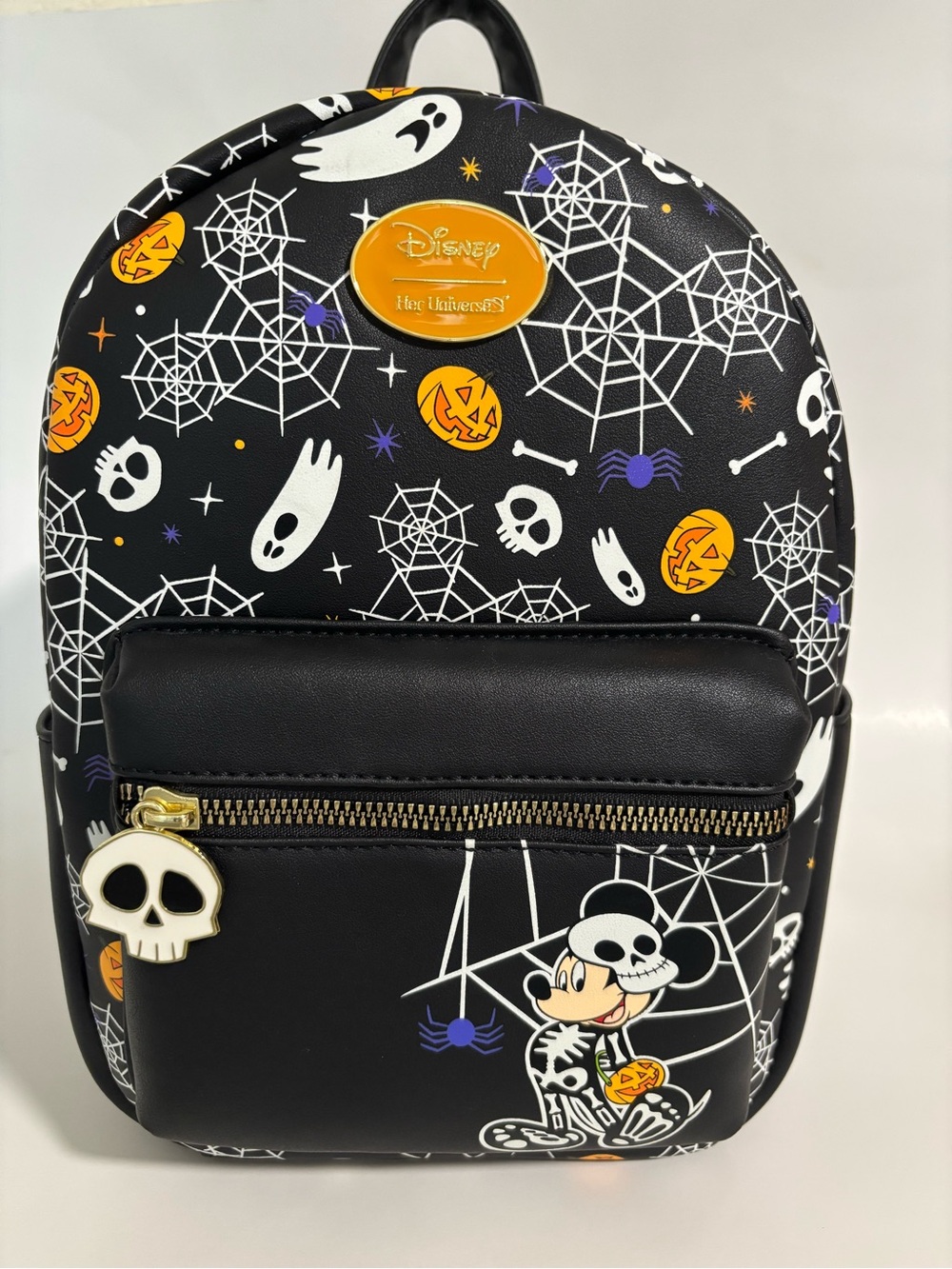 Her Universe Loungefly Disney Mickey Mouse Halloween Skeleton Mini Backpack